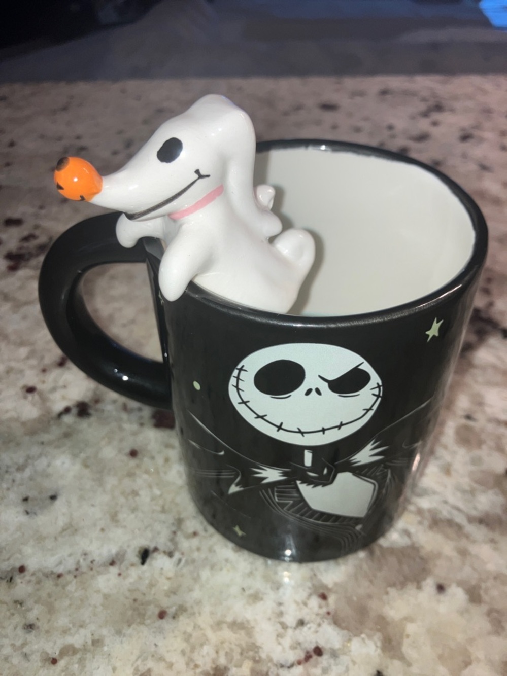 NEW Disney The Nightmare Before Christmas 3D Zero On Mug Jack & Sally